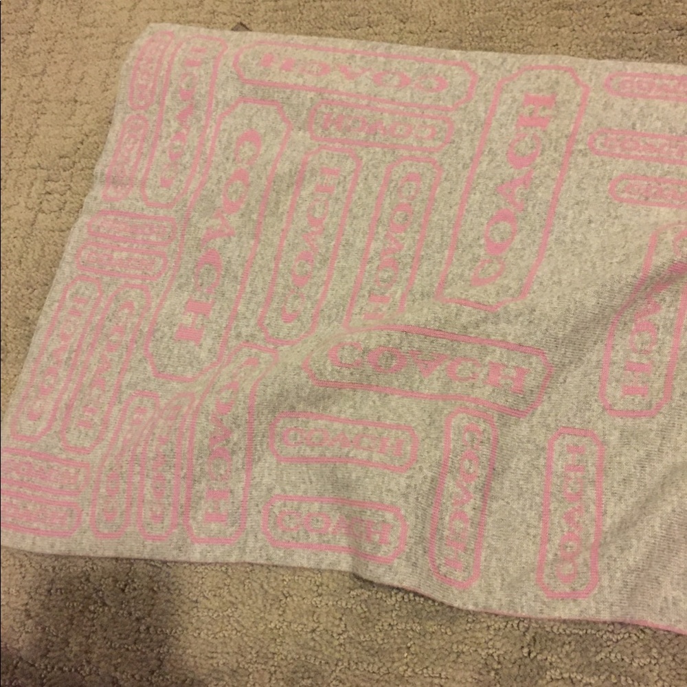 Coach Women's Signature Lozenge Muffler Scarf - Picture 2 of 5